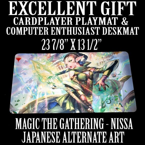 Nissa MTG NEW MINT IN BOX Ultra PRO Magic Playmat War of the Spark Alternate Art - Picture 1 of 2
